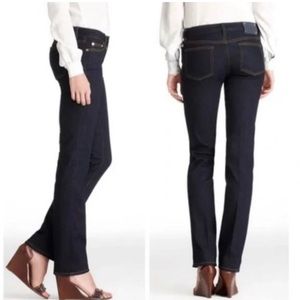 Tory Burch Women’s Dark Wash Straight Leg Jeans Size 31 luxury denim designer